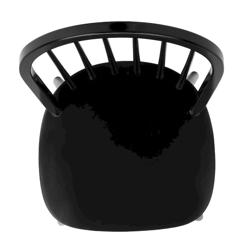 SAFAVIEH Delcie Spindle Oval Back Dining Chair (Set of 2) - 17.9 x 19.7 x 37 - 18Wx20Dx37H