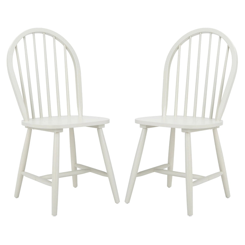 SAFAVIEH Delcie Spindle Oval Back Dining Chair (Set of 2) - 17.9 x 19.7 x 37 - 18Wx20Dx37H