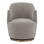SAFAVIEH Couture Nver Swivel Accent Chair - 26 In. W x 32 In. D x 31 In. H - 26Wx32Dx31H