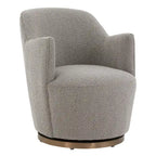 SAFAVIEH Couture Nver Swivel Accent Chair - 26 In. W x 32 In. D x 31 In. H - 26Wx32Dx31H