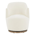 SAFAVIEH Couture Nver Swivel Accent Chair - 26 In. W x 32 In. D x 31 In. H - 26Wx32Dx31H