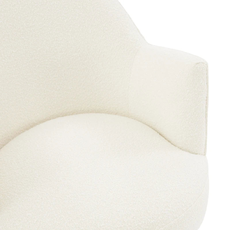 SAFAVIEH Couture Nver Swivel Accent Chair - 26 In. W x 32 In. D x 31 In. H - 26Wx32Dx31H