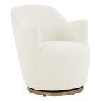 SAFAVIEH Couture Nver Swivel Accent Chair - 26 In. W x 32 In. D x 31 In. H - 26Wx32Dx31H