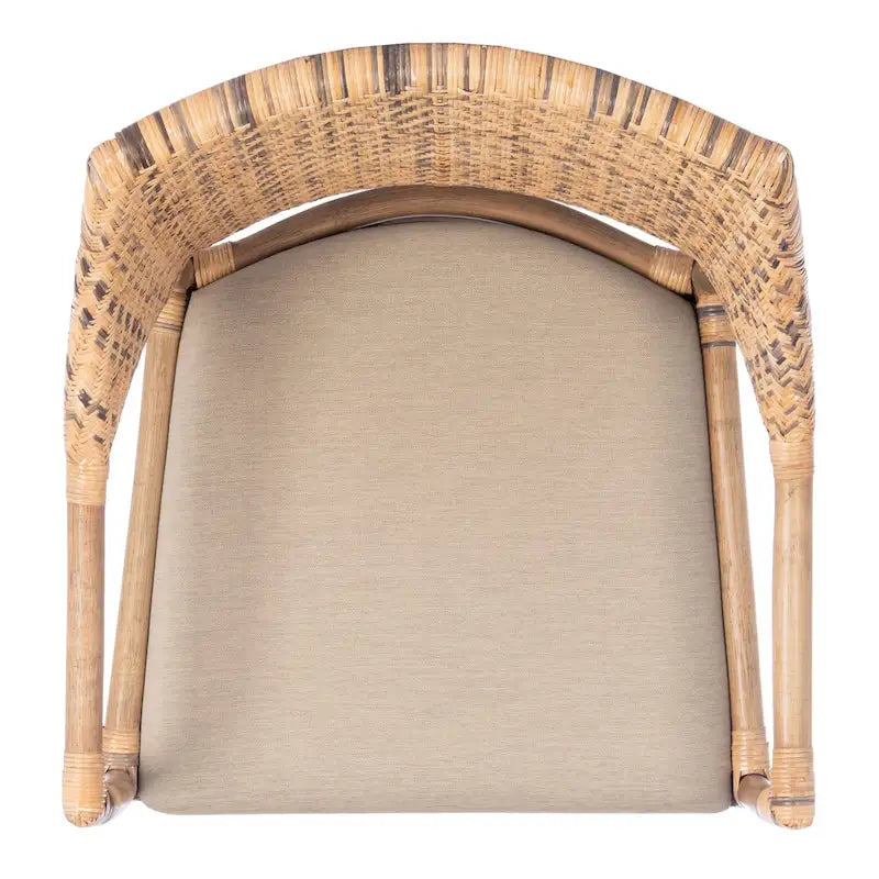 SAFAVIEH Saveta Honey Arm Chair - 23 x 22.5 x 34 - 23Wx23Dx34H