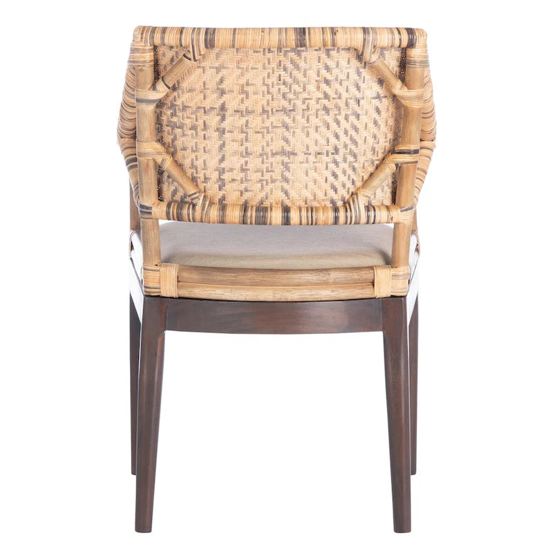 SAFAVIEH Saveta Honey Arm Chair - 23 x 22.5 x 34 - 23Wx23Dx34H