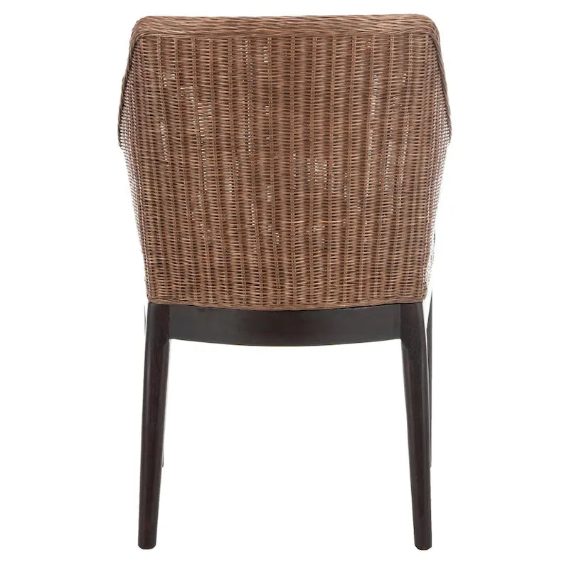 SAFAVIEH Duyen Dining Multi/ Brown Arm Chair - 23 x 23.3 x 34 - 23Wx23Dx34H