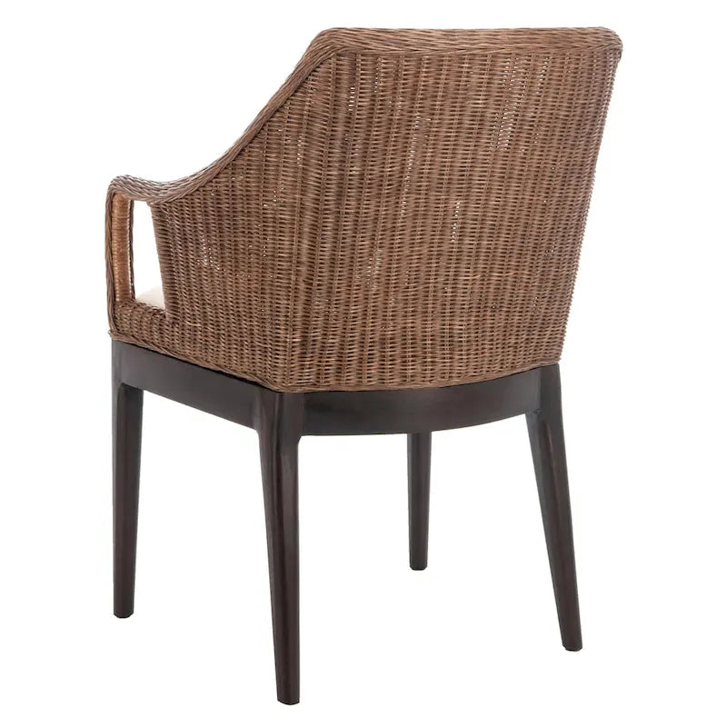 SAFAVIEH Duyen Dining Multi/ Brown Arm Chair - 23 x 23.3 x 34 - 23Wx23Dx34H