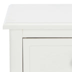 SAFAVIEH Helma Distressed Black Drawer Storage Side Table - 15 x 11.8 x 27.6 - 15Wx12Dx26H