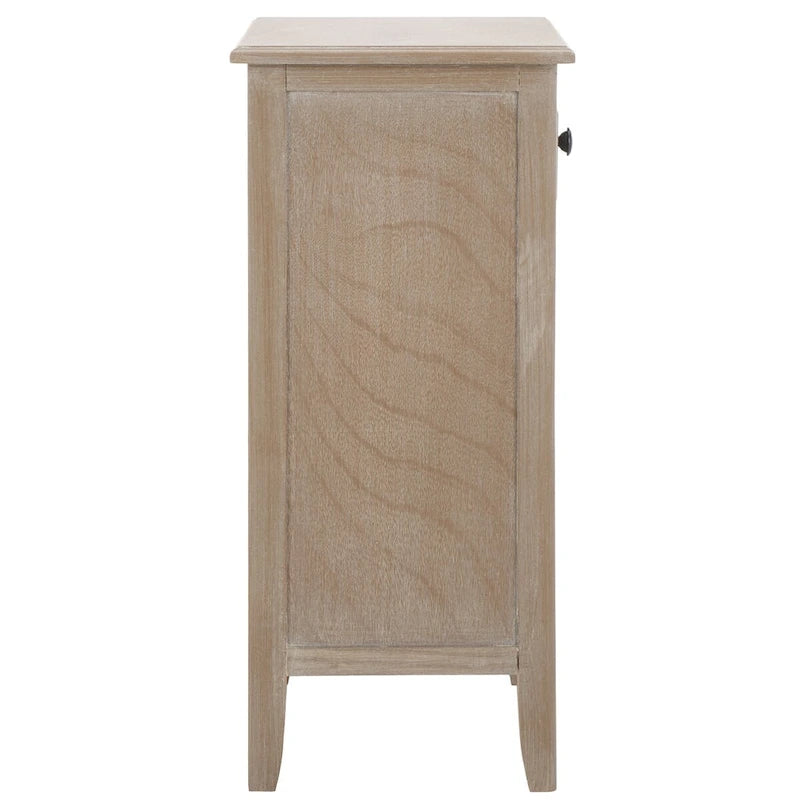 SAFAVIEH Helma Distressed Black Drawer Storage Side Table - 15 x 11.8 x 27.6 - 15Wx12Dx26H