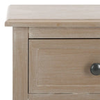 SAFAVIEH Helma Distressed Black Drawer Storage Side Table - 15 x 11.8 x 27.6 - 15Wx12Dx26H