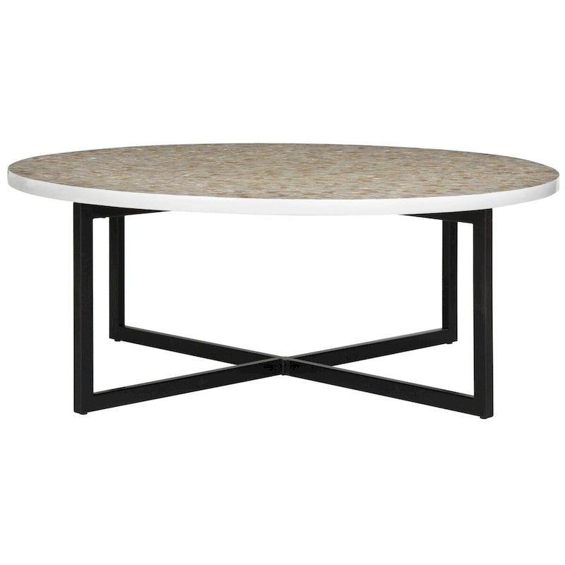 SAFAVIEH Marharita Cream Coffee Table - 39.8 x 39.8 x 15.4 - 40Wx40Dx15H