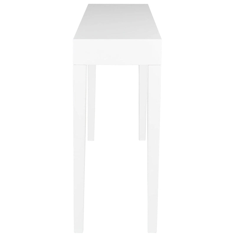 SAFAVIEH Bonny White Lacquer Console Table - 51.2 W x 13.4 L x 31.5 H - 51Wx13Dx32H