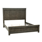 Thornwood Hills Rock Beaten Gray with Saw Cuts Queen Two Sided Storage Bed