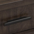 Thornwood Hills Rock Beaten Gray with Saw Cuts Queen Two Sided Storage Bed