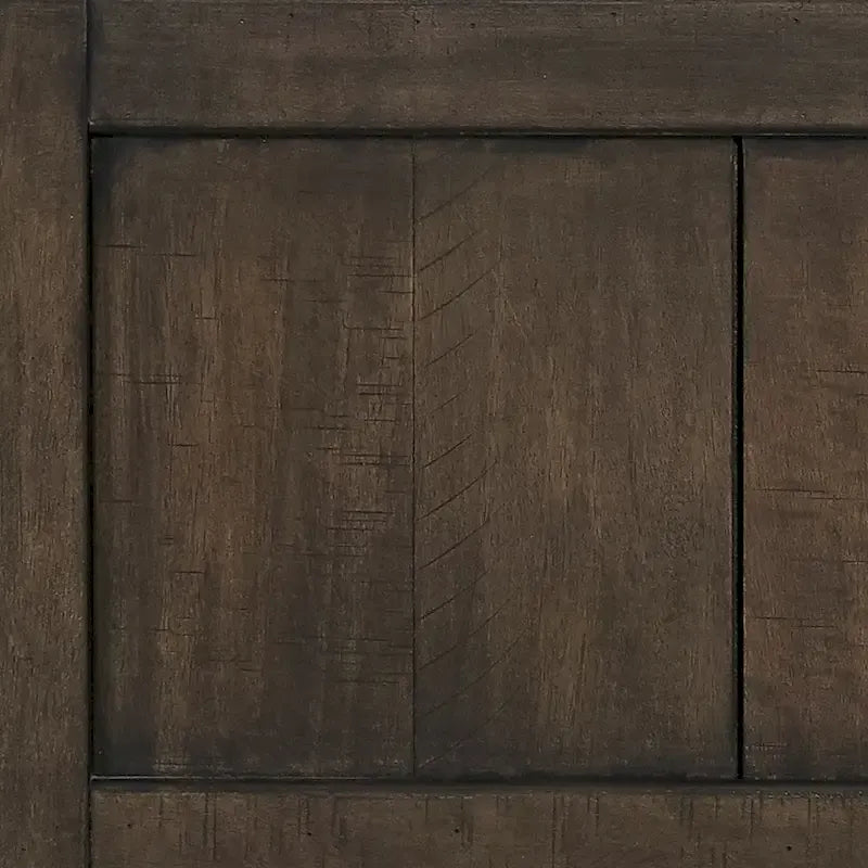 Thornwood Hills Rock Beaten Gray with Saw Cuts Queen Two Sided Storage Bed