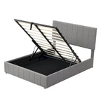 Full/Queen Upholstered Platform Bed with Lift Up Storage