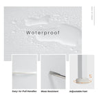 4-Drawers Dresser with Metal Frame and Wood Top