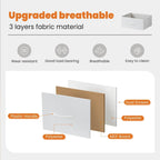 4-Drawers Dresser with Metal Frame and Wood Top