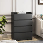 4 Drawer Dresser, Freestanding Storage Dresser Chest Cabinet for Bedroom, Living Room, Closet, Office