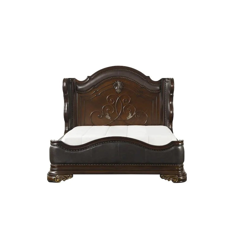 Helmer 6 Piece Highlands Cherry Traditional Panel Bedroom Set