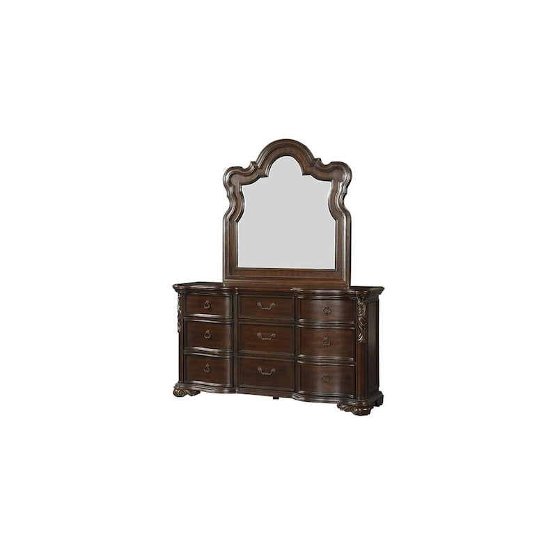 Helmer 6 Piece Highlands Cherry Traditional Panel Bedroom Set