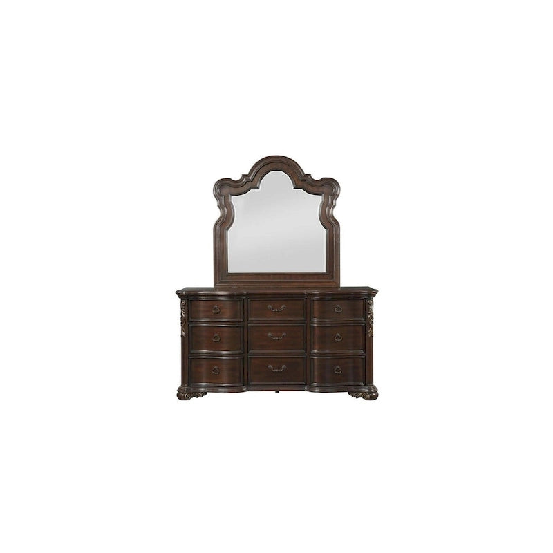Helmer 6 Piece Highlands Cherry Traditional Panel Bedroom Set