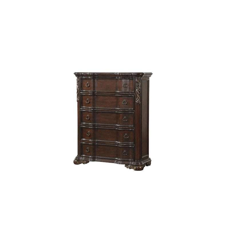 Helmer 6 Piece Highlands Cherry Traditional Panel Bedroom Set