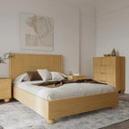 Modrest Winters Modern Natural Oak Bed