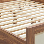 Capri Queen Wood Grain Platform Bed