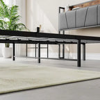 Storage Headboard Metal Bed Frame with 2 Drawers