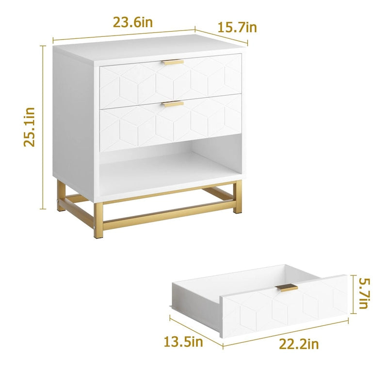 3 Drawer Dresser For Bedroom With Modern Style