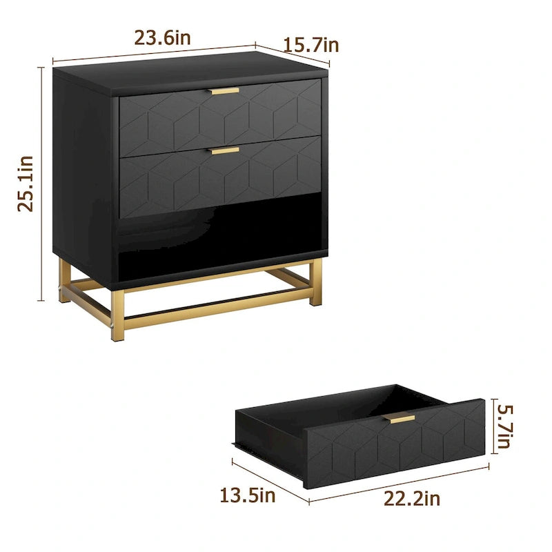 3 Drawer Dresser For Bedroom With Modern Style