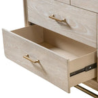 Furniture of America Drayden Transitional Oak Solid Wood 5-Piece Bedroom Set