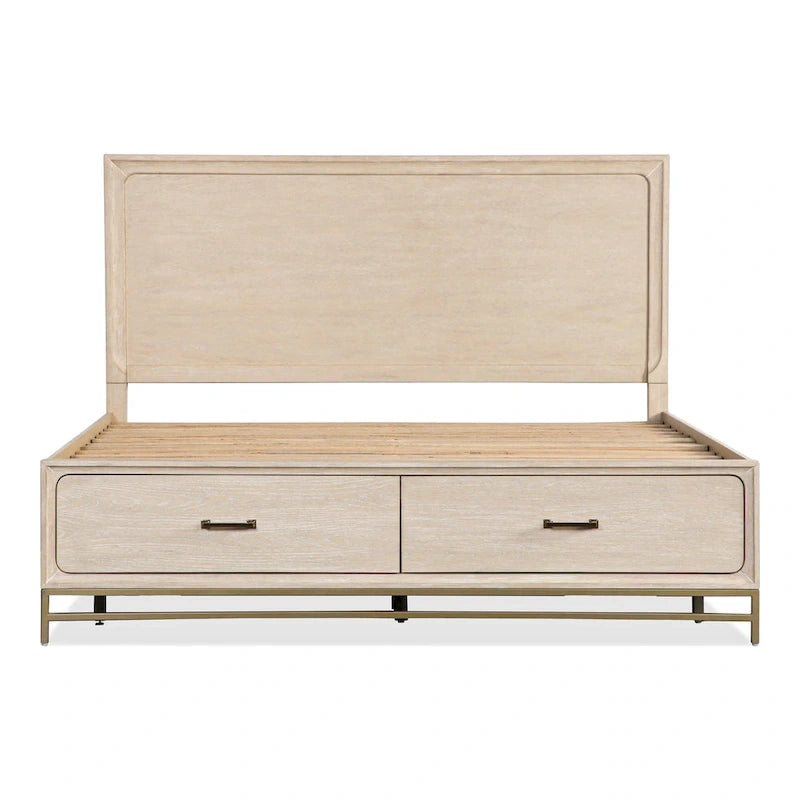 Furniture of America Drayden Transitional Oak Solid Wood 5-Piece Bedroom Set