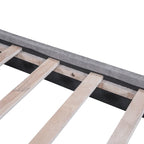 Queen Size Platform Bed with Two Large Headrests