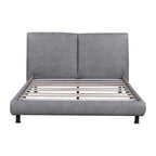 Queen Size Platform Bed with Two Large Headrests