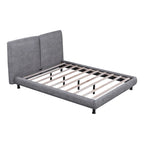 Queen Size Platform Bed with Two Large Headrests