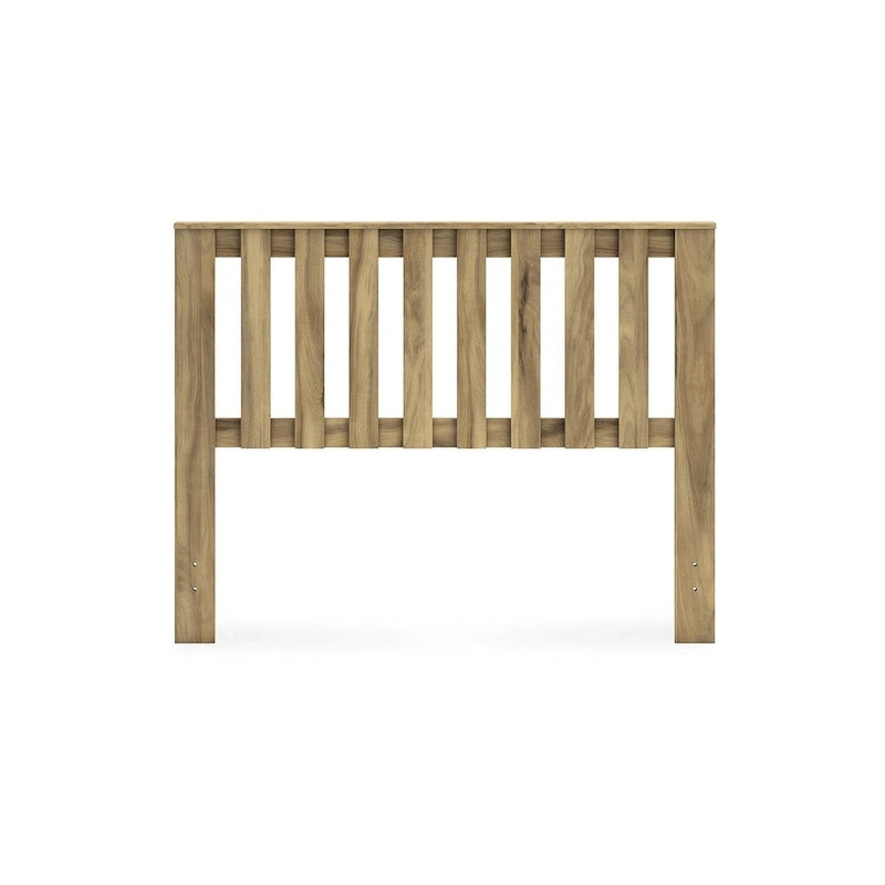 Signature Design by Ashley Bermacy Light Brown Panel Headboard with 2 Nightstands