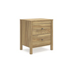Signature Design by Ashley Bermacy Light Brown Panel Headboard with 2 Nightstands