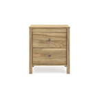 Signature Design by Ashley Bermacy Light Brown Panel Headboard with 2 Nightstands