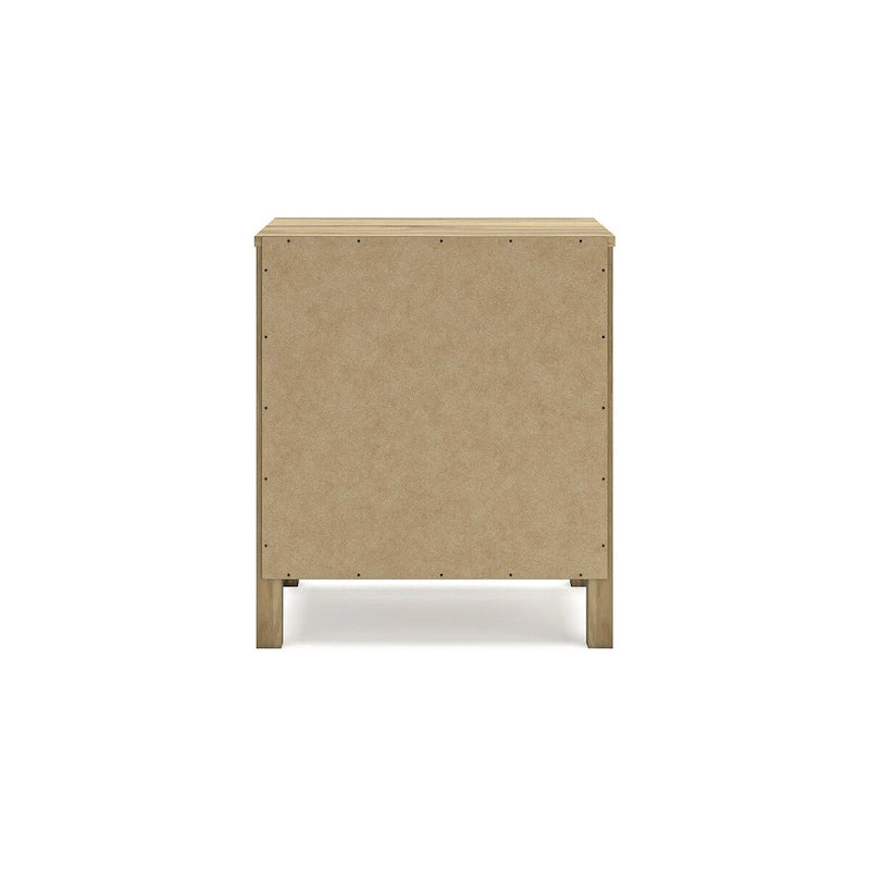 Signature Design by Ashley Bermacy Light Brown Panel Headboard with 2 Nightstands