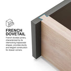 Furniture of America Eugene Traditional Solid Wood Chest with Felt-lined Top Drawer and Cedarwood-lined Drawer