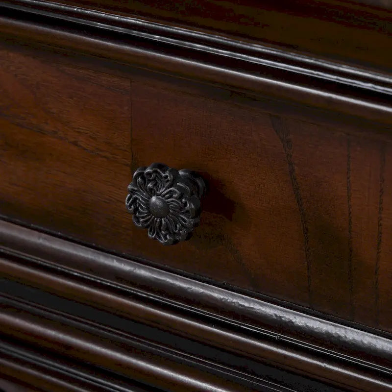 Furniture of America Eugene Traditional Solid Wood Chest with Felt-lined Top Drawer and Cedarwood-lined Drawer