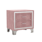 3-Pieces Bedroom Sets with Queen Size Upholstered Platform Bed and Two Nightstands