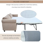 80.7 2-in-1 Sofa Bed Sleeper with Large Mattress