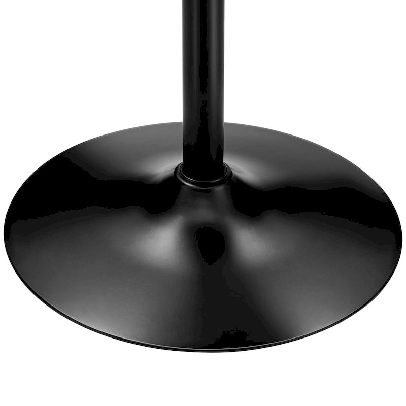 Glitzhome 39.5H Modern Bistro Walnut Top Round Pub Bar Table