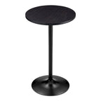 Glitzhome 39.5H Modern Bistro Walnut Top Round Pub Bar Table