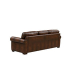 Hydeline Brookfield Top Grain Leather Sofa Set, Sofa, Loveseat and Chair