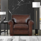 Hydeline Brookfield Top Grain Leather Sofa Set, Sofa and Chair