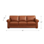 Hydeline Brookfield Top Grain Leather Sofa Set, Sofa and Chair